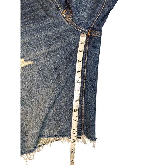 Abercrombie & Fitch Cut Off Jorts Size 33 Denim Jean Shorts Frayed Hem Mens S - Picture 10 of 13